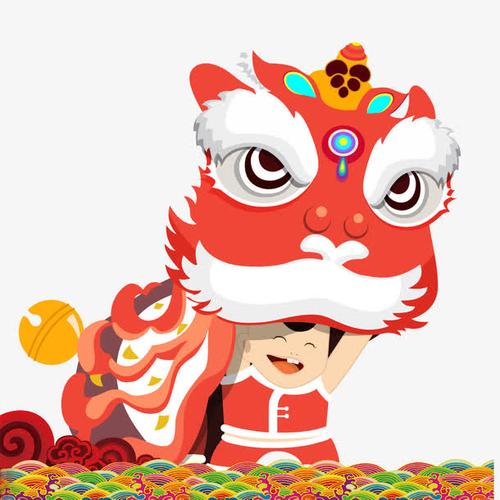 舞狮卡通