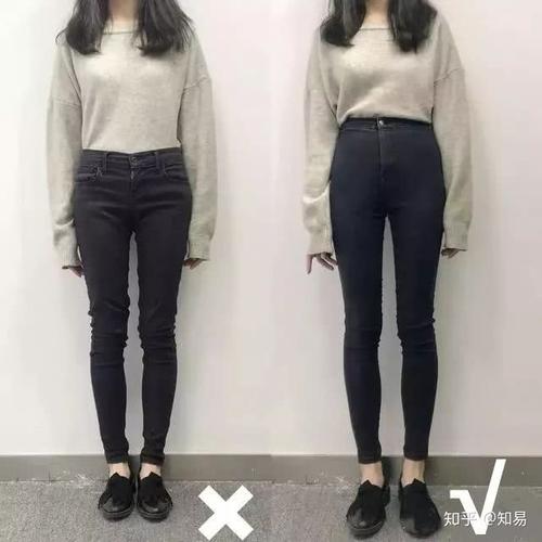长上衣扎进裤子里更显腿长