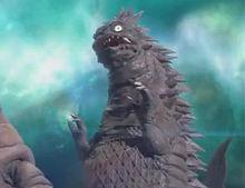 体重:2万5千吨 和萨德拉,古敦,泰莱斯通一起在怪兽墓场复活的宇宙怪兽