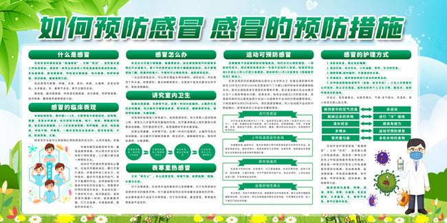 春季预防感冒宣传栏图片
