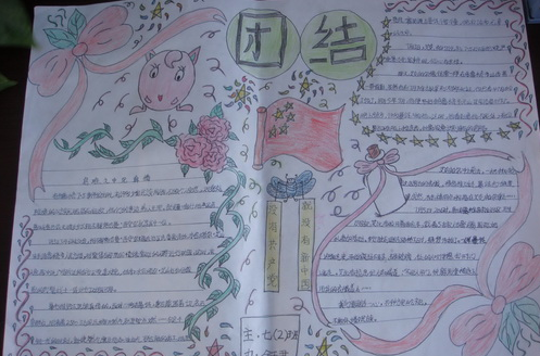 团结力量大手抄报材料:学会与他人合作