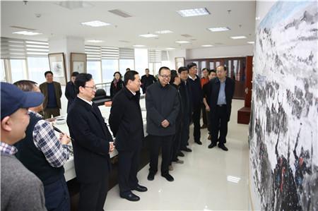 中宣部副部长景俊海一行赴省文联项目调研工作