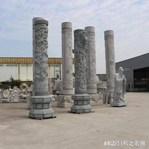 祠堂石雕龙柱采用深浮雕和浅浮雕的差别