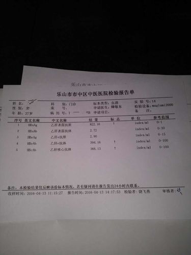 乙肝两对半检查 由于去拿检查报告时候医生已经下班了