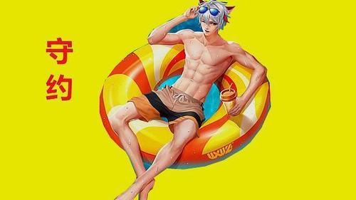 王者荣耀:四大男神露腹肌,李白倒三角,诸葛亮和守约却