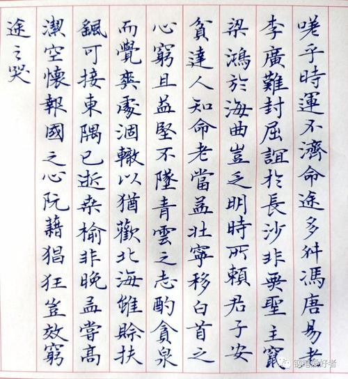 王勃滕王阁序每周一篇钢笔字练习笔友钢笔书法习作欣赏