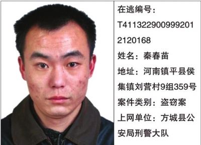 南阳市公安局通缉令(第一批)