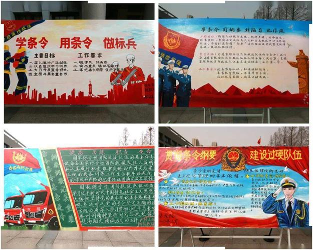条令纲要学习丨来看看安徽淮北消防蓝朋友们的板报内务拼比吧!