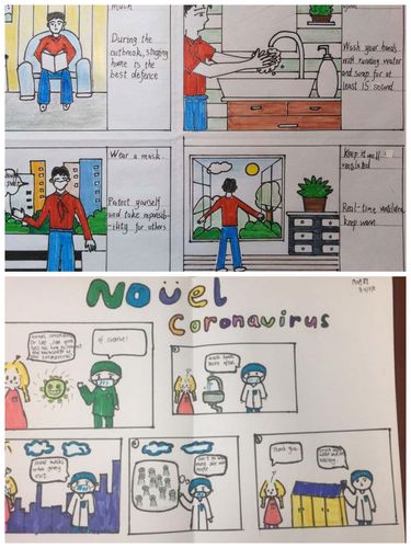 五年级新冠英语连环画