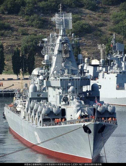 红色帝国的余晖!大修完成后的俄海军莫斯科号巡洋舰