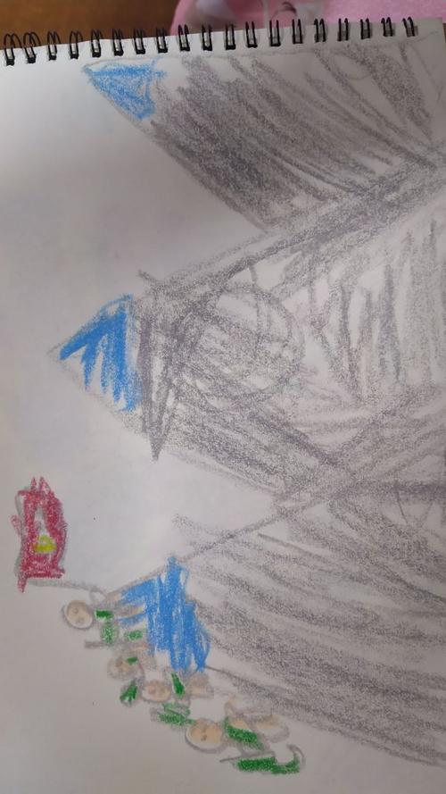 看完长津湖后我儿子画的画