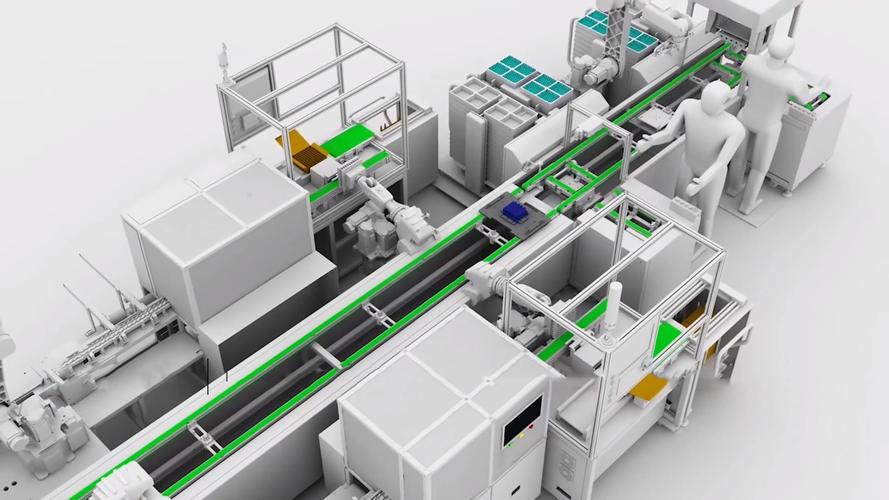 锂电池全自动生产线工艺流程三维演示动画