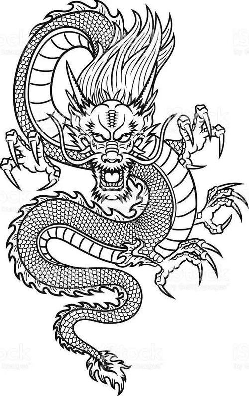 怎么画龙步骤图片简单画龙图片霸气简单