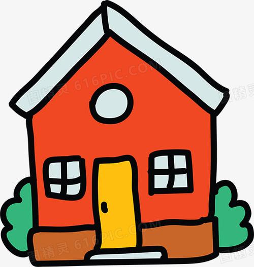 关键词:              手绘房子简笔画红色房子