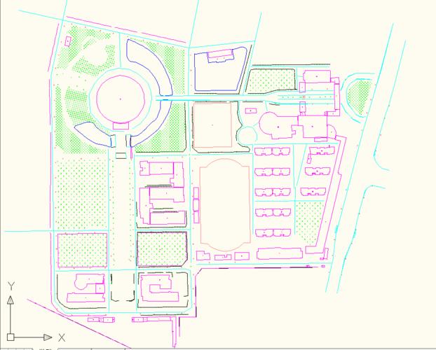 (图为暑期实践活动成果之一郑蒲港校区数字线划图dlg)