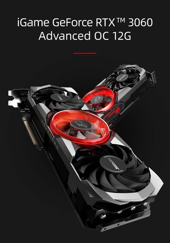 七彩虹igame rtx3060 advanced oc 战斧 12g白色超频电竞显卡