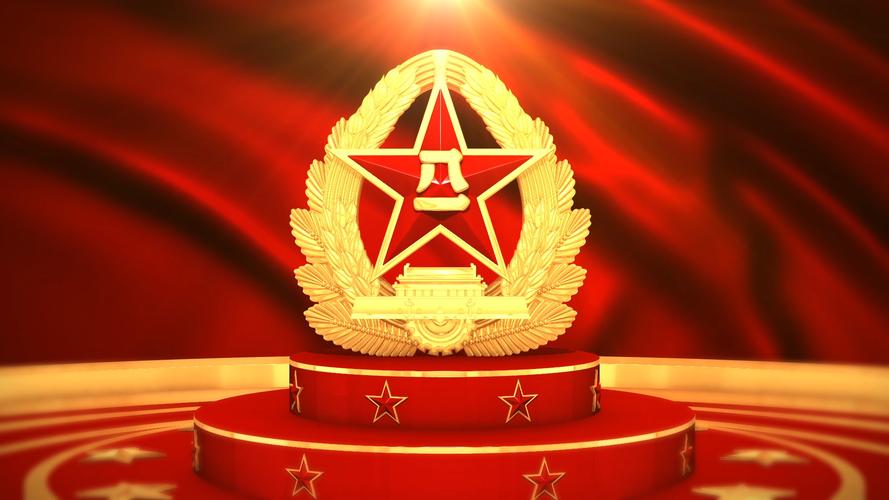 八一军徽背景【无缝循环】01