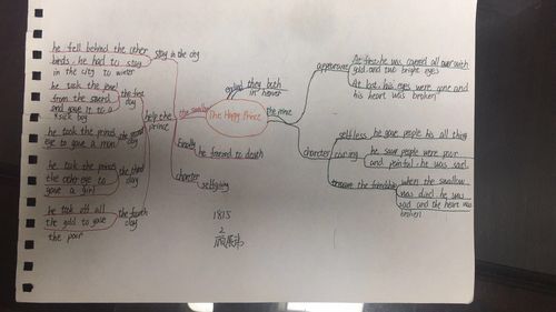 the happy prince优秀思维导图!
