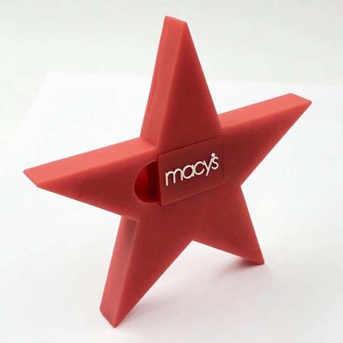 五角星u盘 立体卡通pvc软胶五角星形状u盘 软胶创意个性精品u盘