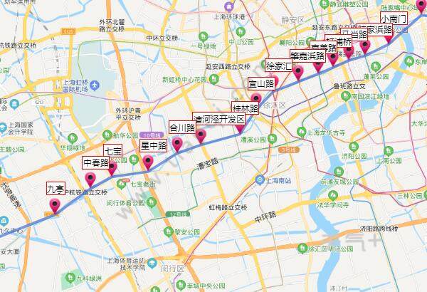 2021上海地铁9号线路图上海地铁9号线站点图及运营时间表