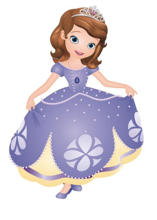 苏菲亚公主简笔画卡通
