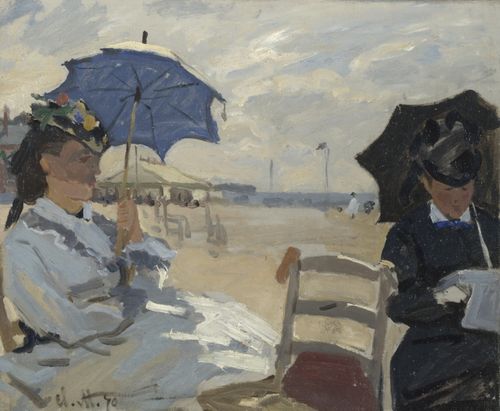 claude monet - an strand von trouville (1870)