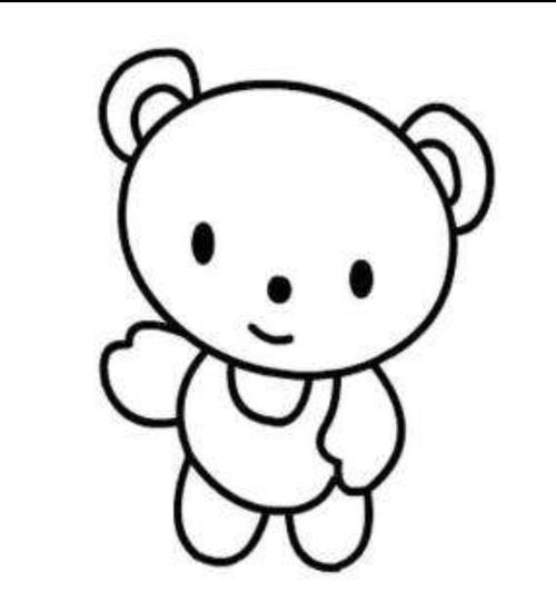 保店镇张宅附设幼儿园小班涂色《画小熊》