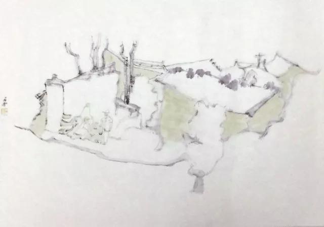 山水画家周松|笔墨温和清淡,他用传统的审美取向表现