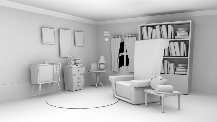 maya建模|三维|场景|无聊的我 - 原创作品 - 站酷