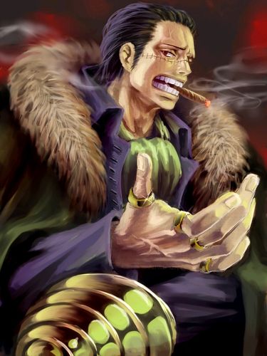 海贼王p站搬运沙鳄鱼克洛克达尔同人图