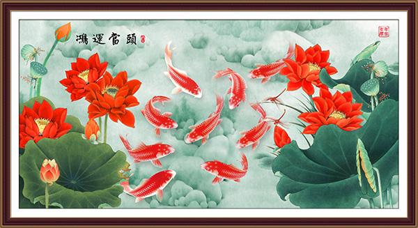 鸿运当头挂画