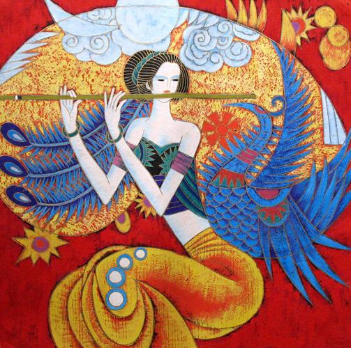 云南风情画|云南少数民族风情画|云南民族风情装饰画