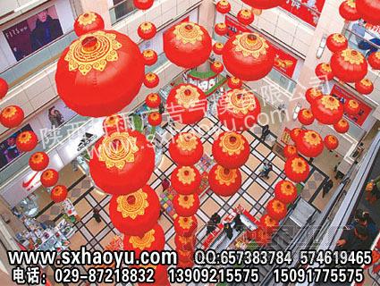 供应西安商场酒店广场节日环境装点布置方案