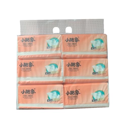 小肥象原木浆抽纸6包装s码400张4层100抽规格125*