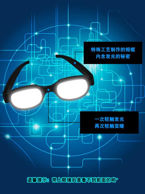 宅电舍 柯南led发光眼镜沙雕动漫周边cos装x二次元日本恶搞道具