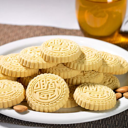 咀香园杏仁饼 中山特产休闲零食糕点小吃 休闲装纯正味杏仁饼120g