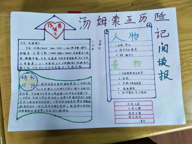 实验一小六(6)班《汤姆·索亚历险记》手抄报