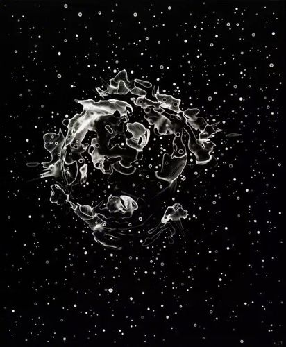 「美图欣赏」水滴黑白创作艺术图集:星系