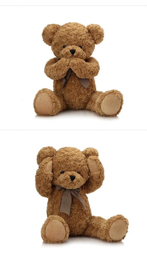 巴塞罗熊同款泰迪熊公仔害羞熊陪睡玩偶大布娃娃巴塞罗那熊儿童女生