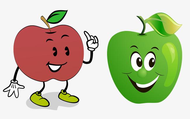 卡通手绘拟人苹果合集