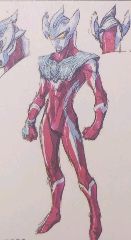泰迦奥特曼废案设计图:最初是红族设计风格,风马脸上