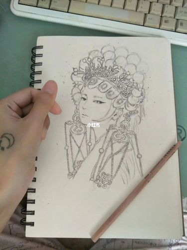 铅笔画|手绘京剧人物_手绘_铅笔画_京剧_虎门公园攻略