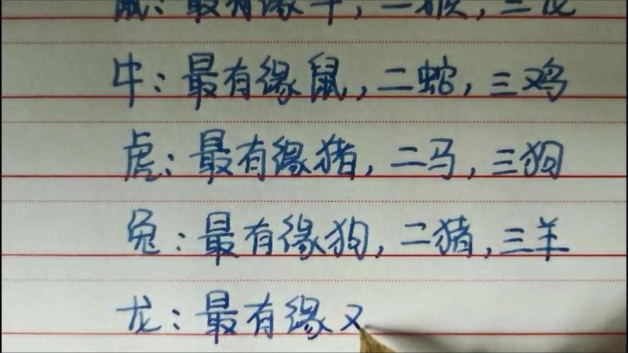 十二生肖婚配最有缘的几个属相,仅供参考!