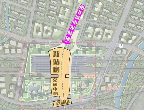 这个枢纽是将原有的老松江南站改造并纳入新站,在北侧新建