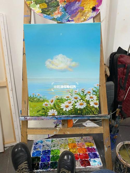 丙烯画 | 小雏菊_小雏菊_雏菊_丙烯画_绘画_知识_艺术