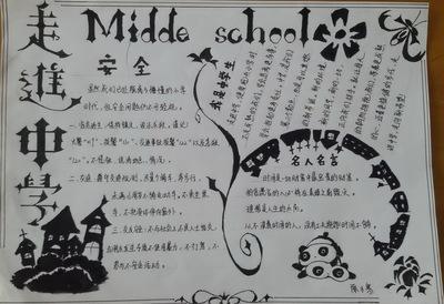关于走进初中手抄报 走进名著手抄报
