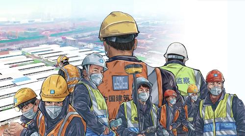 火神山雷神山医院建设手绘长卷视频发布_手机新浪网