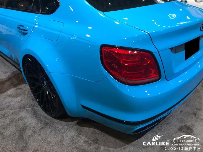 信阳起亚车身改色超亮中蓝汽车贴膜贴车效果图