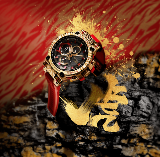 卡西欧丨泼墨成画,迎虎送福丨g-shock 虎年限定表款重