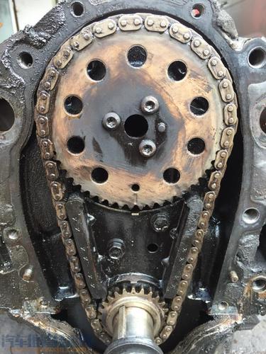 06年别克gl8正时链条校对方法图
